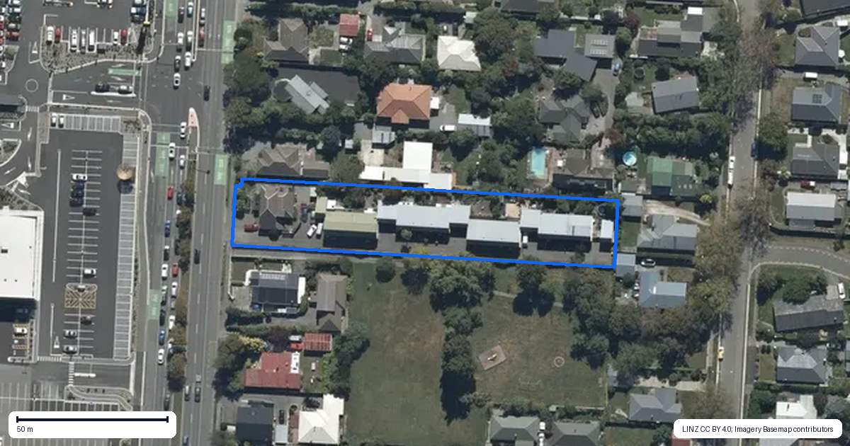 Property context map for 4/178 Main North Road, Redwood, Christchurch