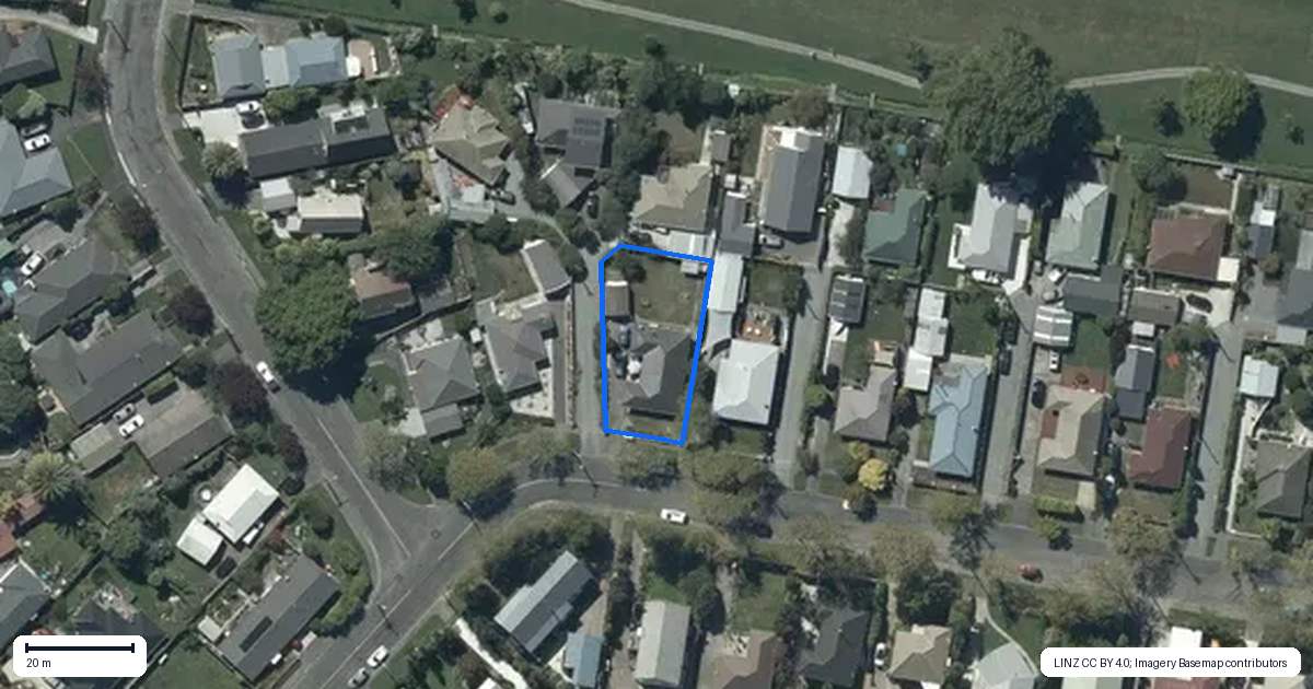 Property context map for 44 Brabourne Street, Hillsborough, Christchurch