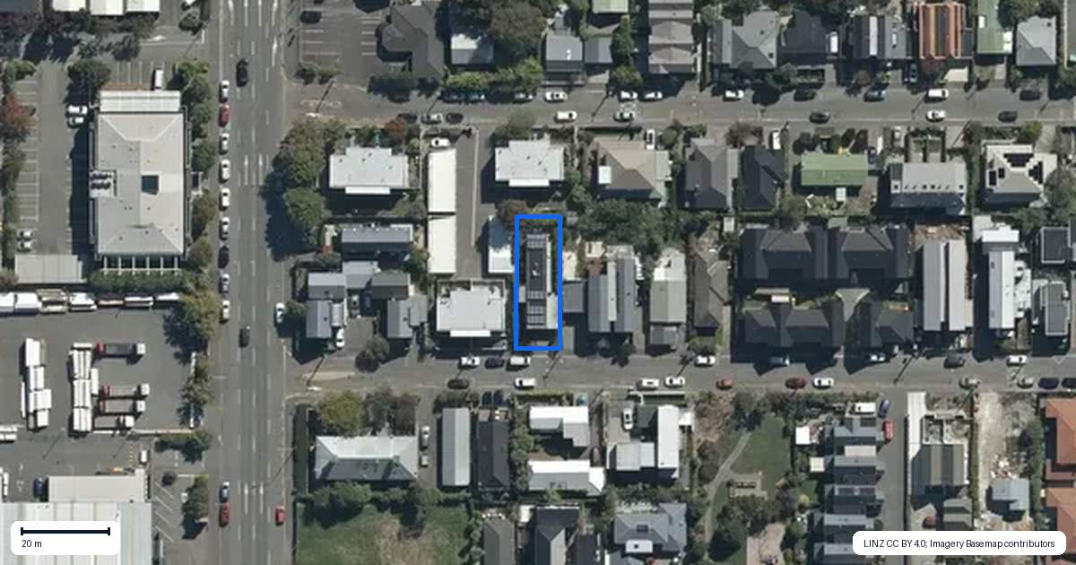 Property context map for 11 Melrose Street, Christchurch Central, Christchurch