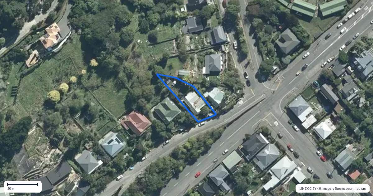 Property context map for 4 Cressy Terrace, Lyttelton