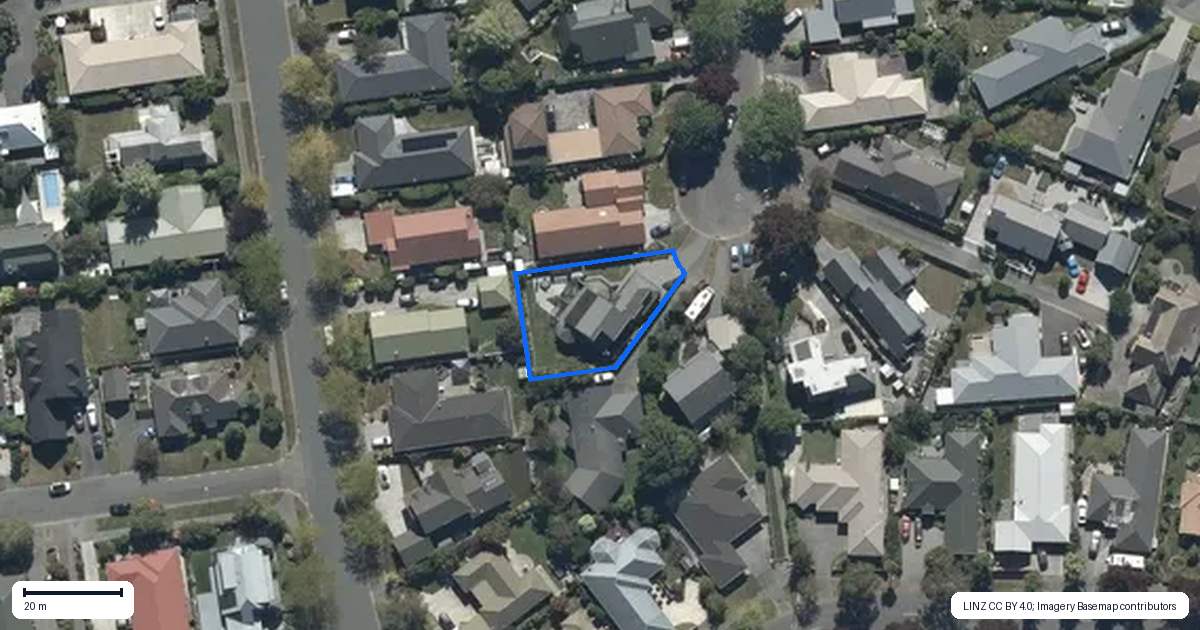 Property context map for 22 Brockhall Lane, Avonhead, Christchurch