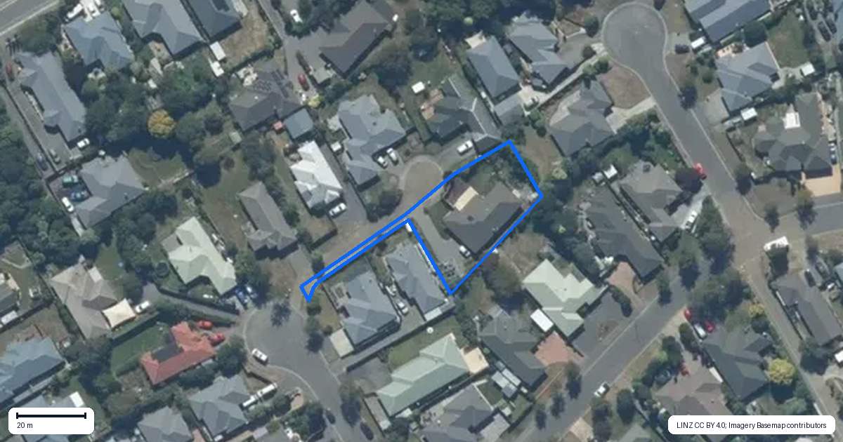 Property context map for 4 Breton Common, Rolleston