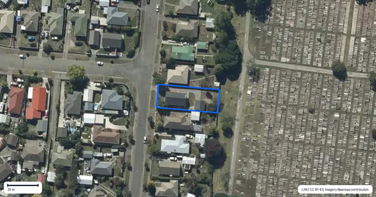 Property context map for 40 Damien Place, Bromley, Christchurch