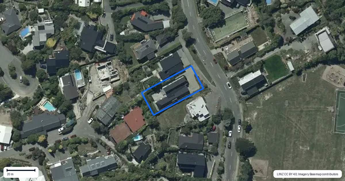 Property context map for 285 Cannon Hill Crescent, Mount Pleasant, Christchurch