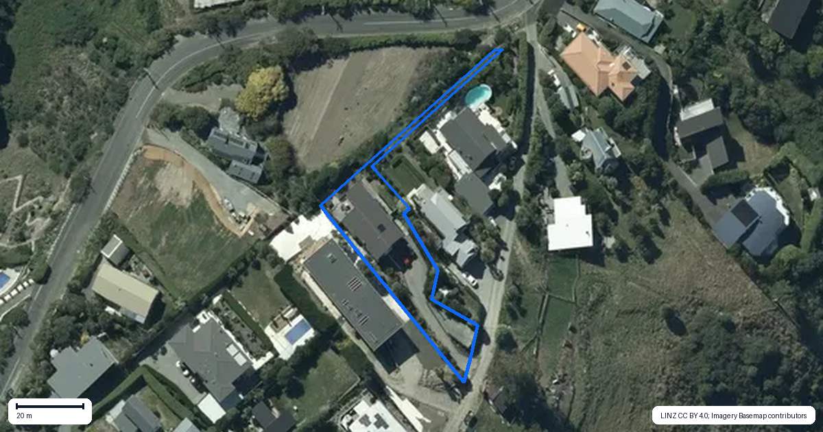 Property context map for 109C Moncks Spur Road, Redcliffs, Christchurch