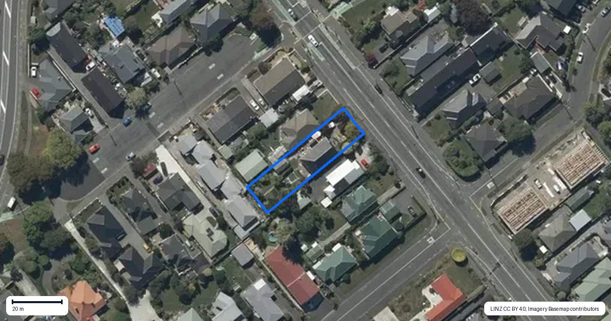 Property context map for 197 Barrington Street, Somerfield, Christchurch