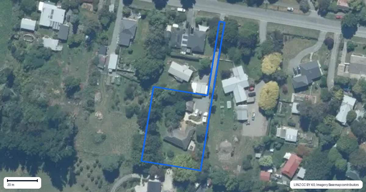 Property context map for 13 Gordon Street, Southbridge