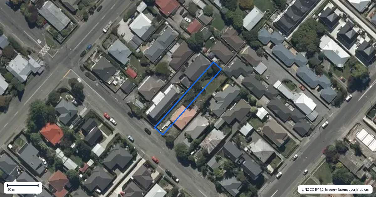 Property context map for 47 Surrey Street, Linwood, Christchurch