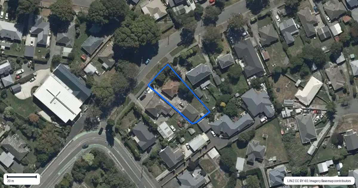 Property context map for 187 Aorangi Road, Bryndwr, Christchurch