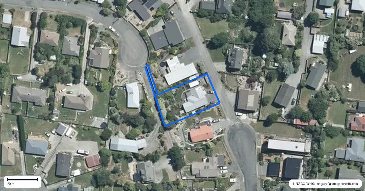 Property context map for 34 Glenwood Avenue, Highfield, Timaru