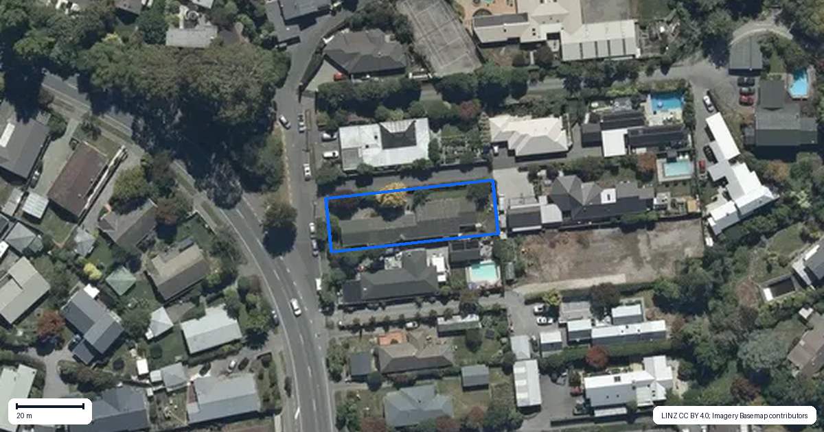 Property context map for 264 Waimairi Road, Ilam, Christchurch