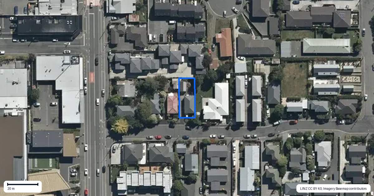 Property context map for 11 Forth Street, Richmond, Christchurch
