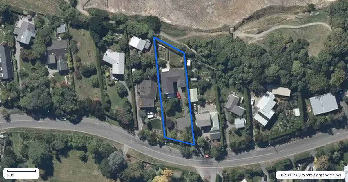 Property context map for 261 Kennedys Bush Road, Kennedys Bush, Christchurch