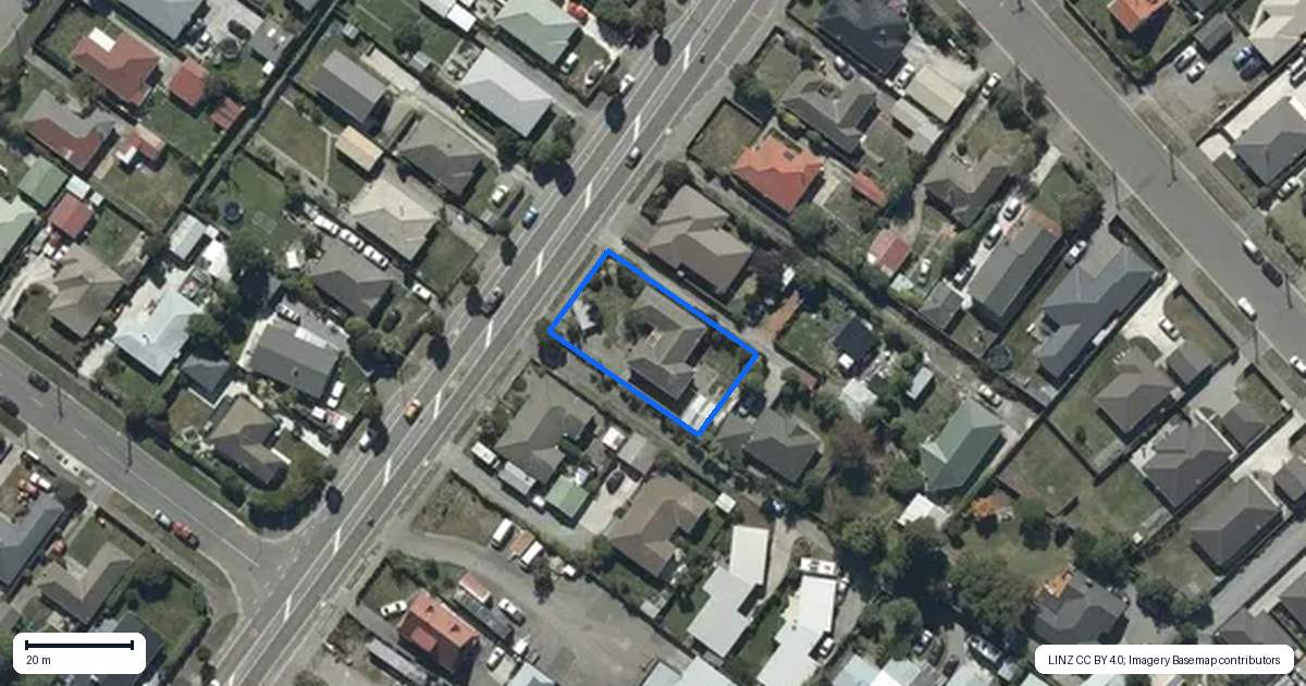 Property context map for 140 Wainoni Road, Avondale, Christchurch