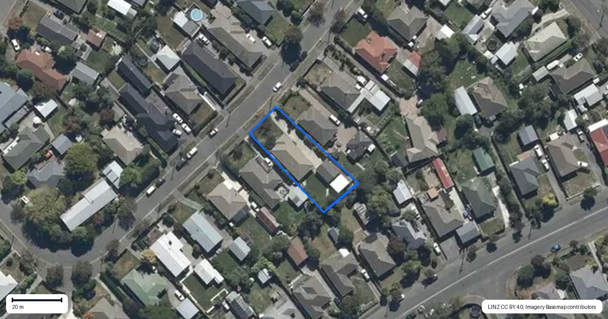 Property context map for 17 Liverton Crescent, Bishopdale, Christchurch