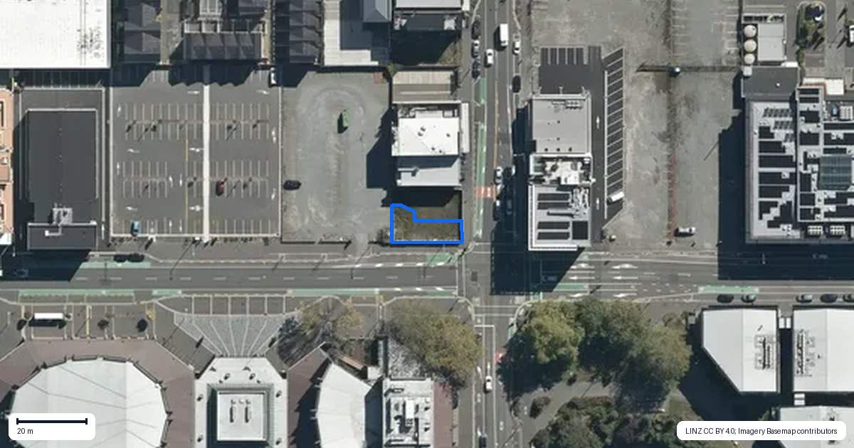 Property context map for 783 Colombo Street, Christchurch Central, Christchurch