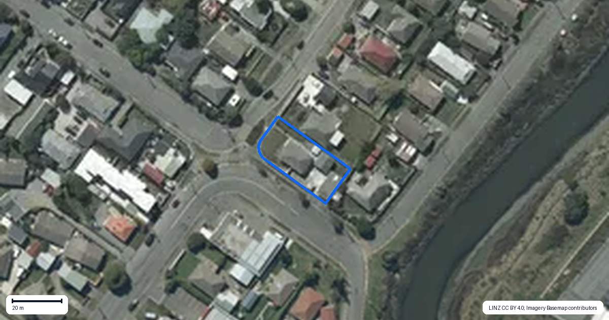 Property context map for 69 Bamford Street, Woolston, Christchurch