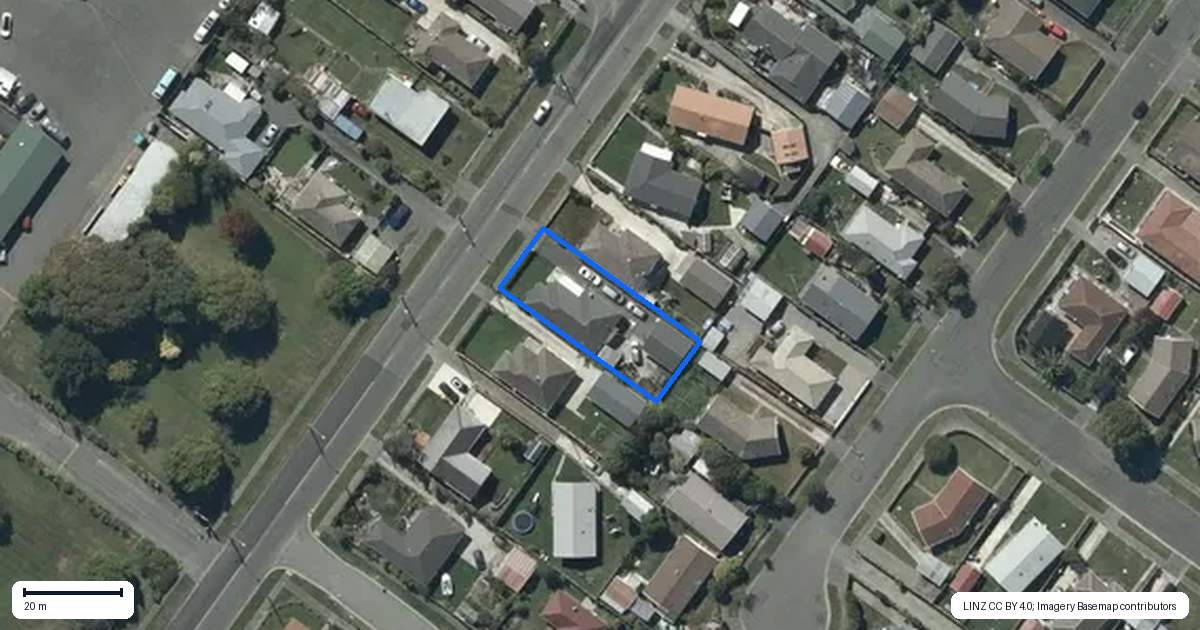 Property context map for 56 Hargood Street, Woolston, Christchurch