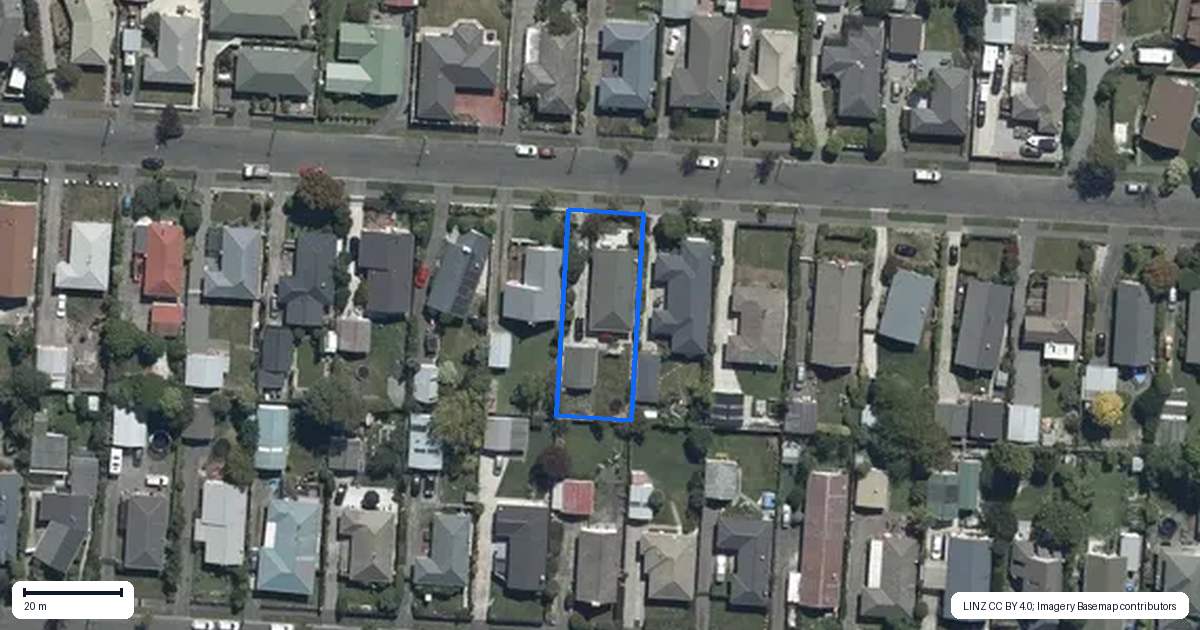Property context map for 50 Norrie Street, Redwood, Christchurch