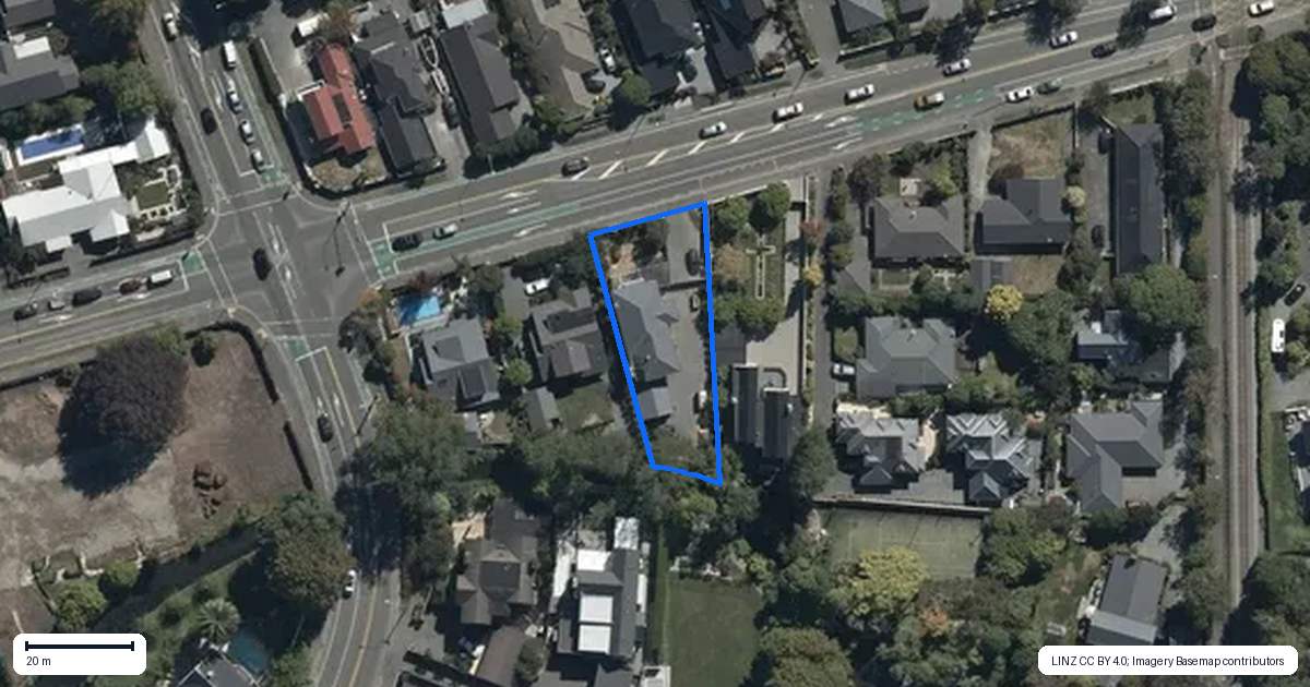 Property context map for 110 Glandovey Road, Strowan, Christchurch