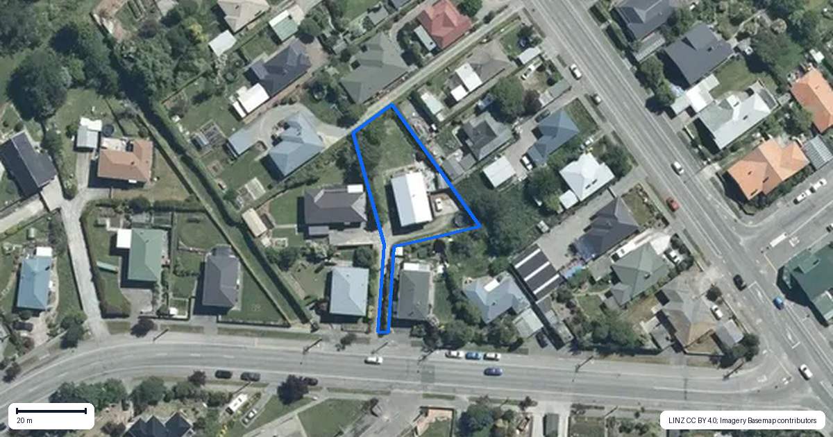 Property context map for 17 Coonoor Road, Watlington, Timaru