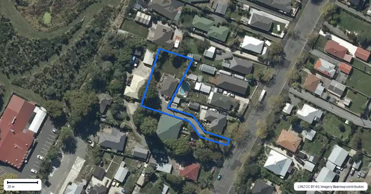 Property context map for 11A Tilford Street, Woolston, Christchurch