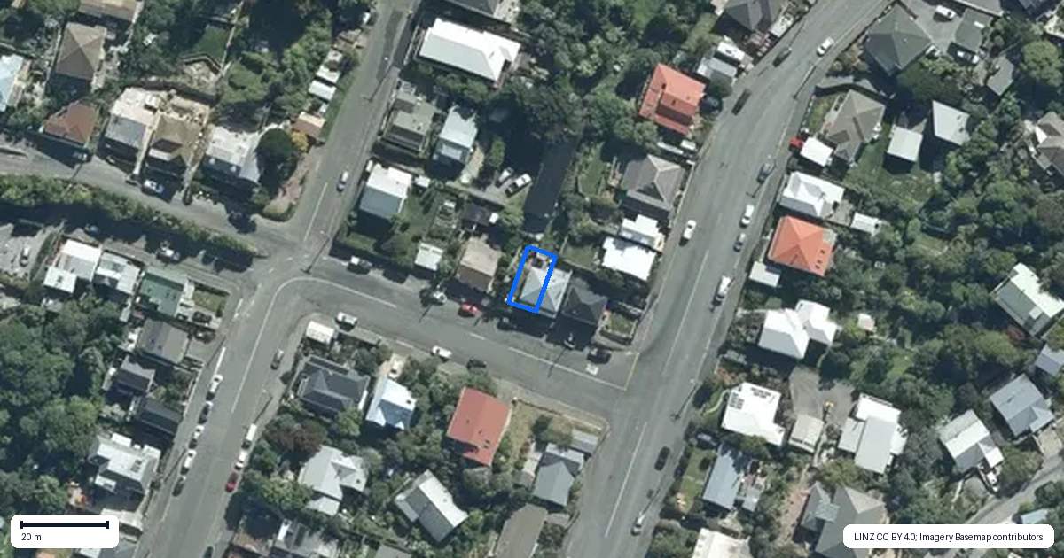 Property context map for 4 Ripon Street, Lyttelton