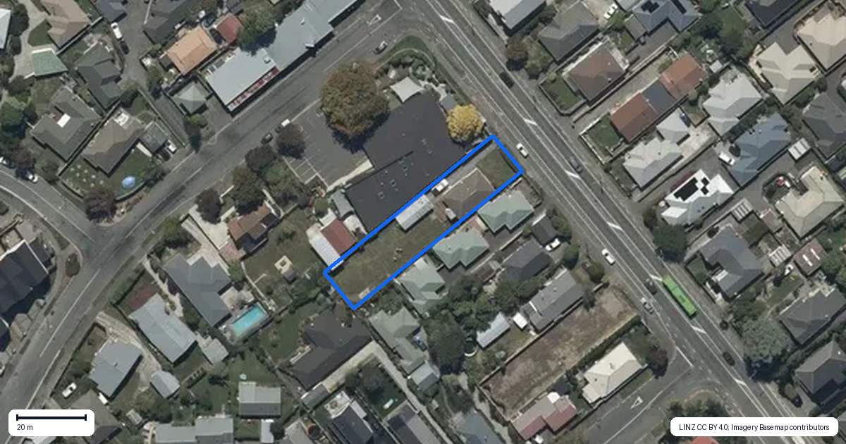 Property context map for 387 Barrington Street, Spreydon, Christchurch