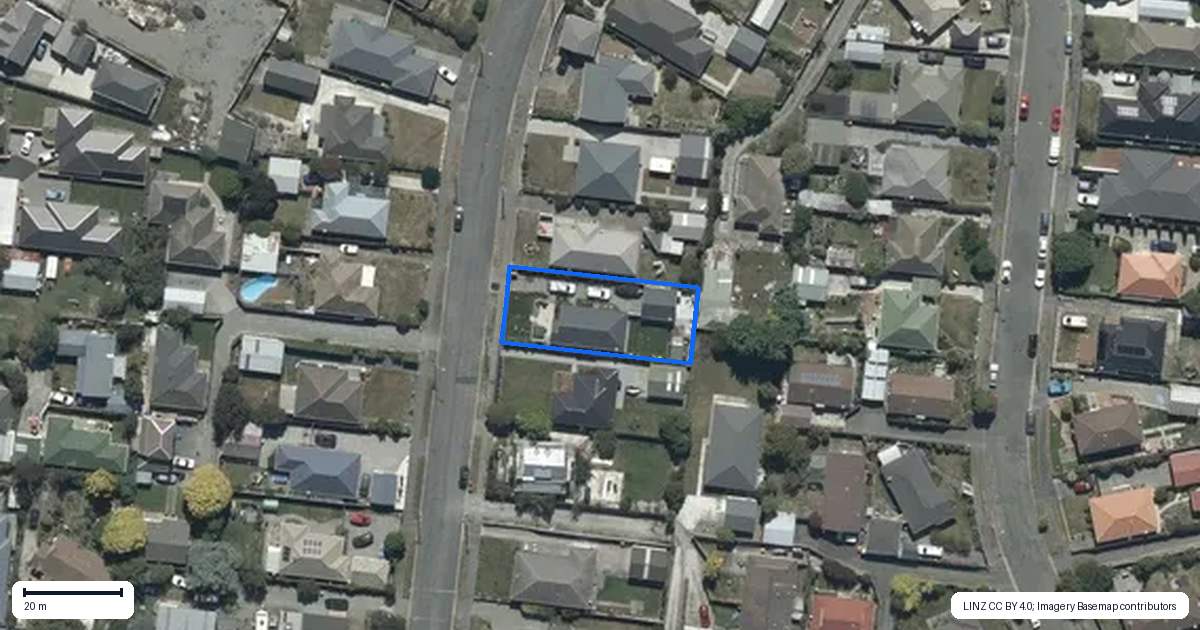 Property context map for 55 Vivian Street, Burwood, Christchurch