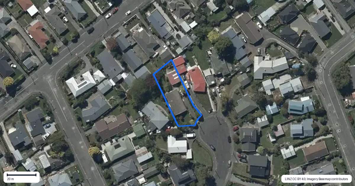 Property context map for 9 Copenhagen Place, Hoon Hay, Christchurch