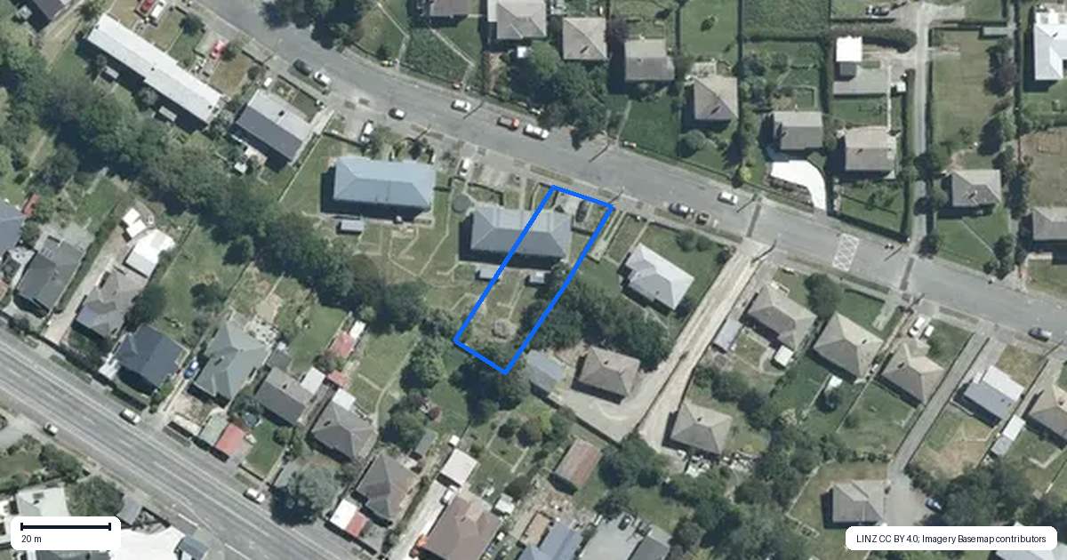 Property context map for 64 Canada Street, Watlington, Timaru
