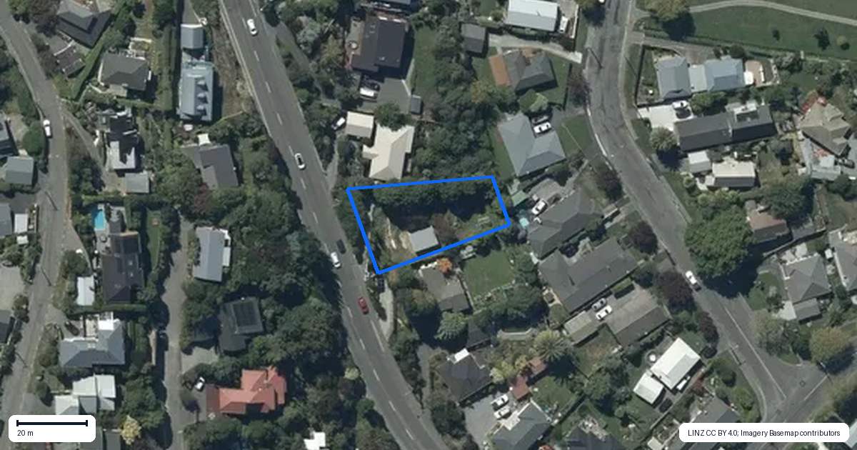 Property context map for 422 Port Hills Road, Hillsborough, Christchurch