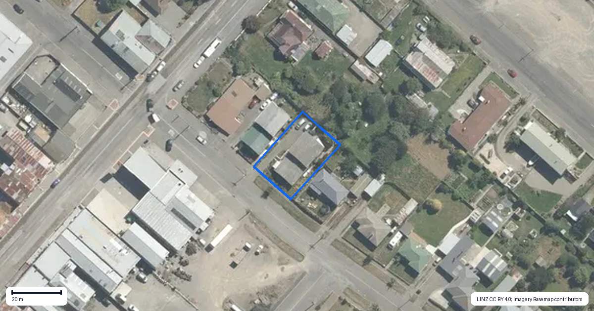 Property context map for 5 Rugby Street, Waimate