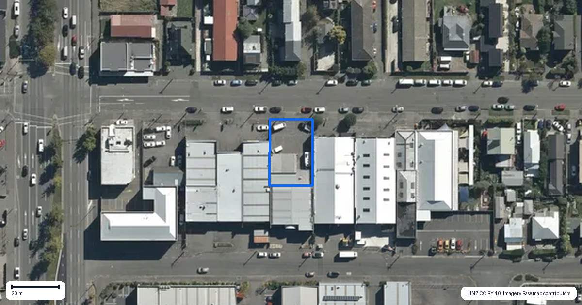 Property context map for 368 Cashel Street, Linwood, Christchurch