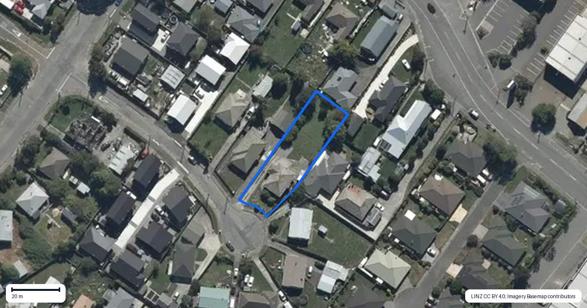 Property context map for 9 Virgil Place, Northcote, Christchurch
