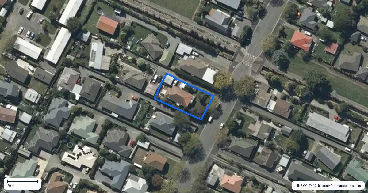 Property context map for 93 Tilford Street, Woolston, Christchurch