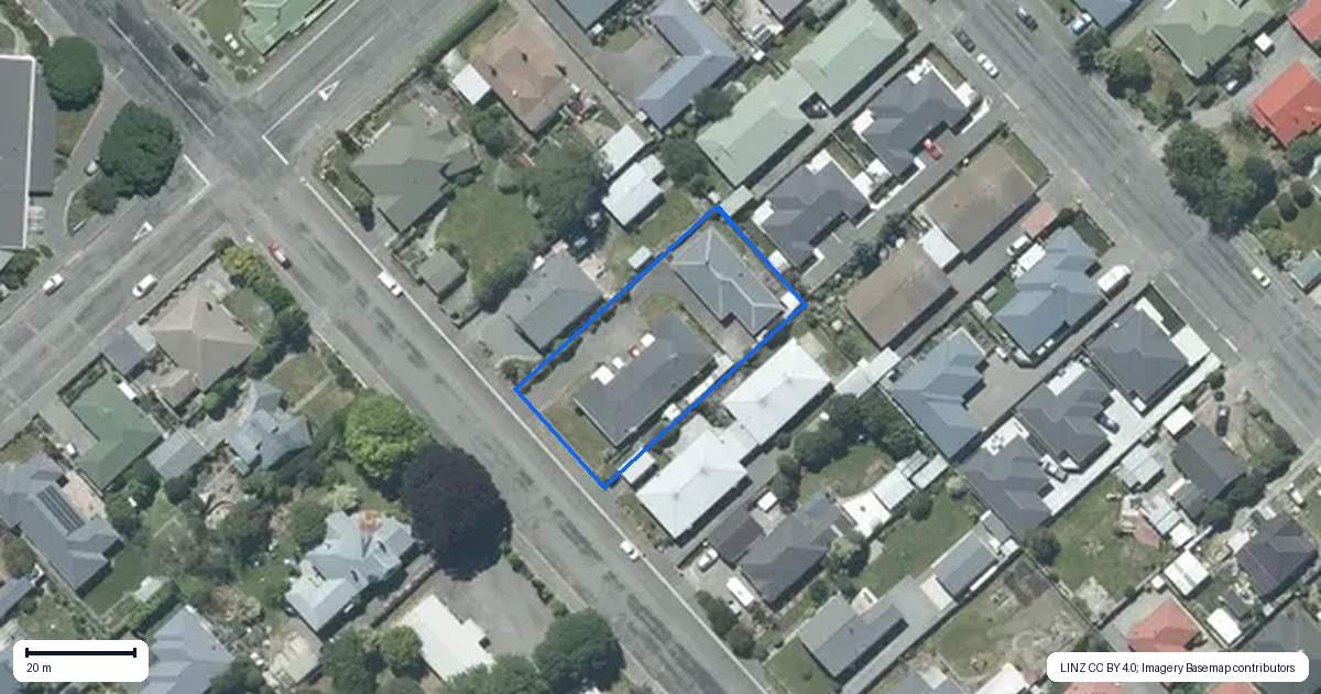 Property context map for 285 Cameron Street, Ashburton