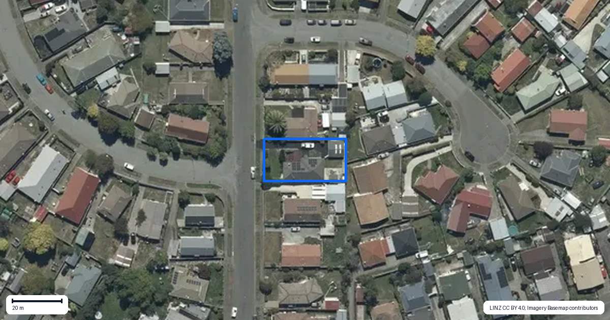 Property context map for 14 Korora Street, Bromley, Christchurch