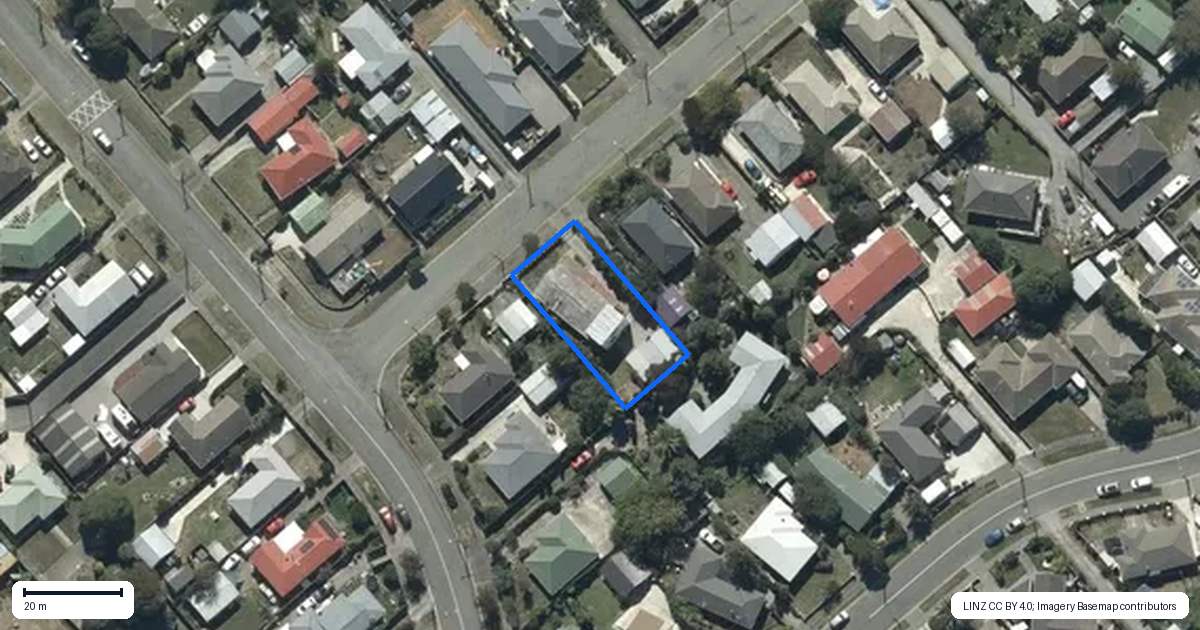 Property context map for 45 Tomrich Street, Aranui, Christchurch
