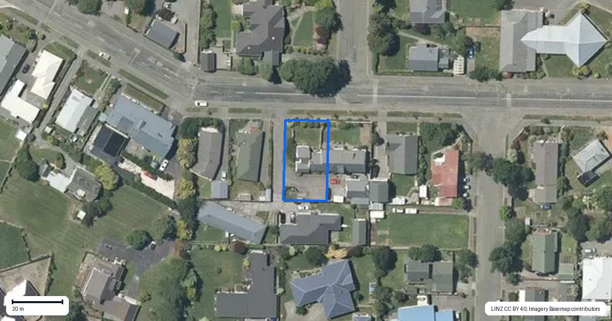 Property context map for 37 South Belt, Methven