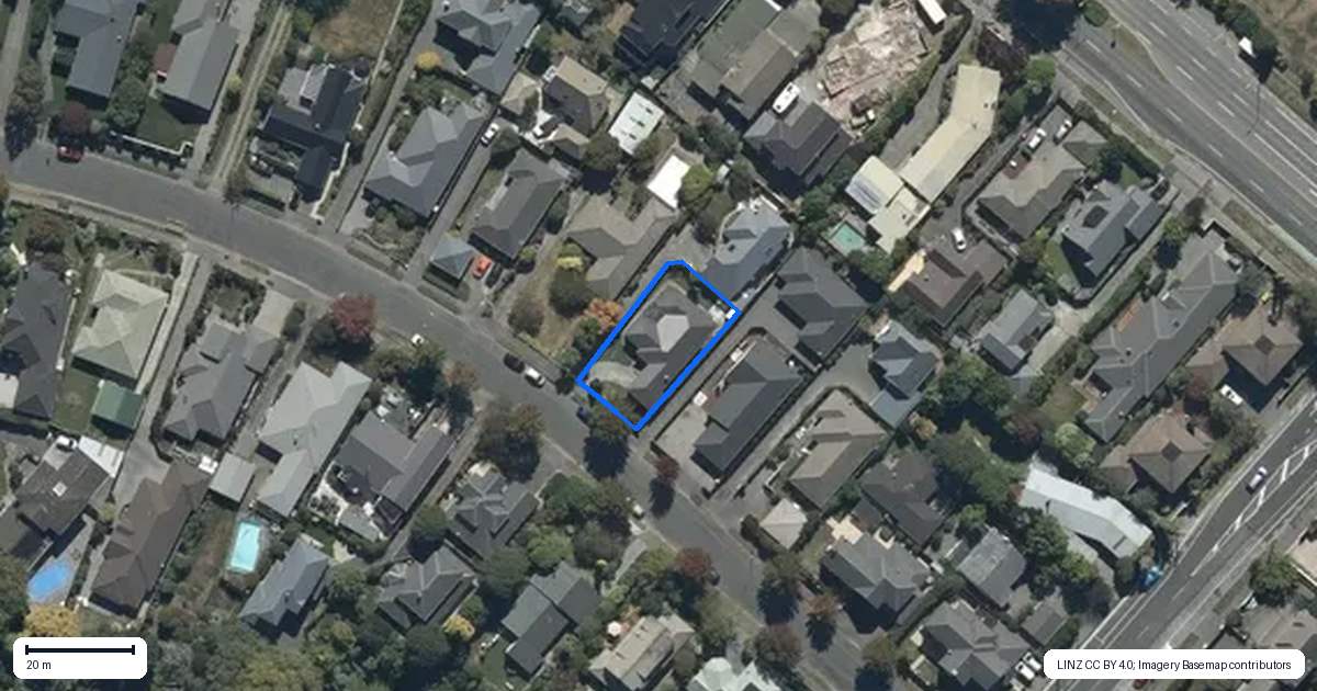 Property context map for 8 Westburn Terrace, Burnside, Christchurch