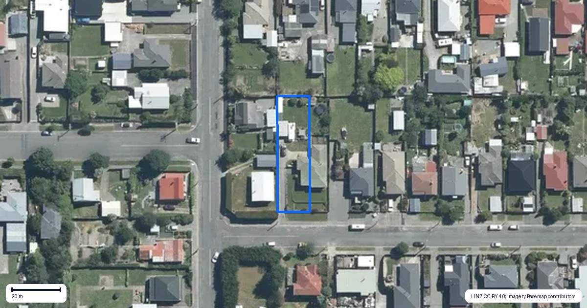 Property context map for 6 Cambridge Street, Kensington, Timaru