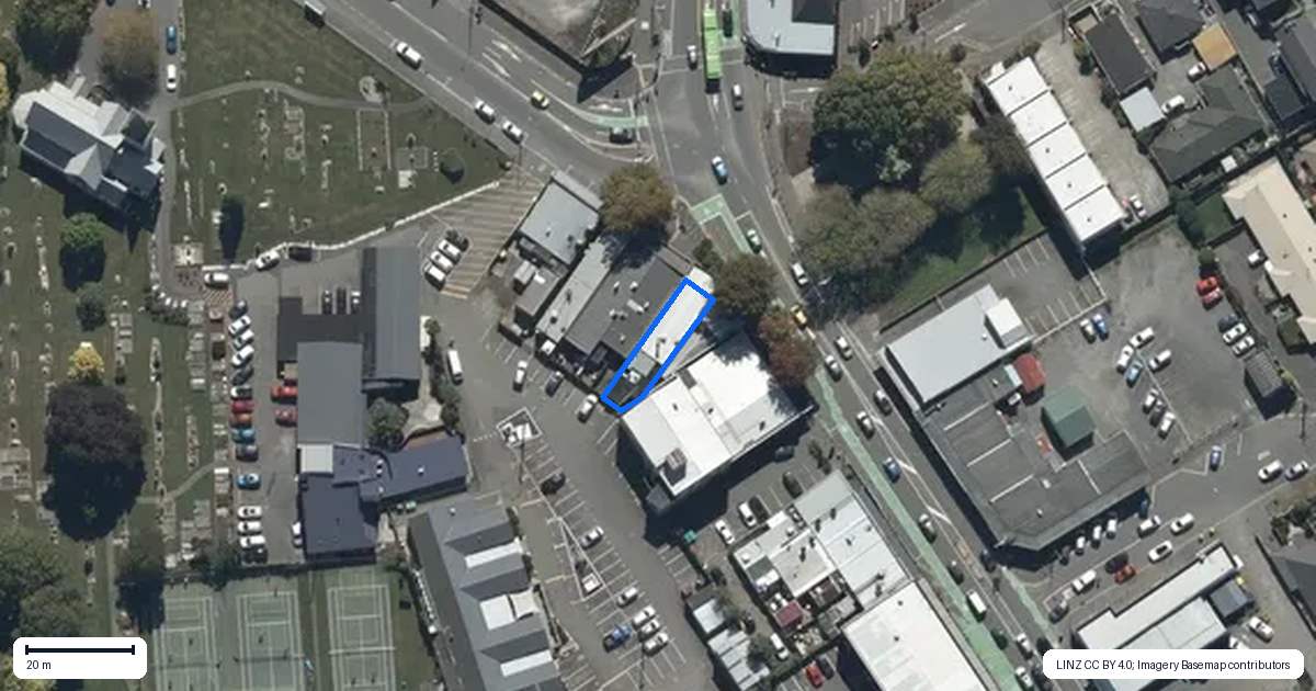 Property context map for 505A Papanui Road, Papanui, Christchurch