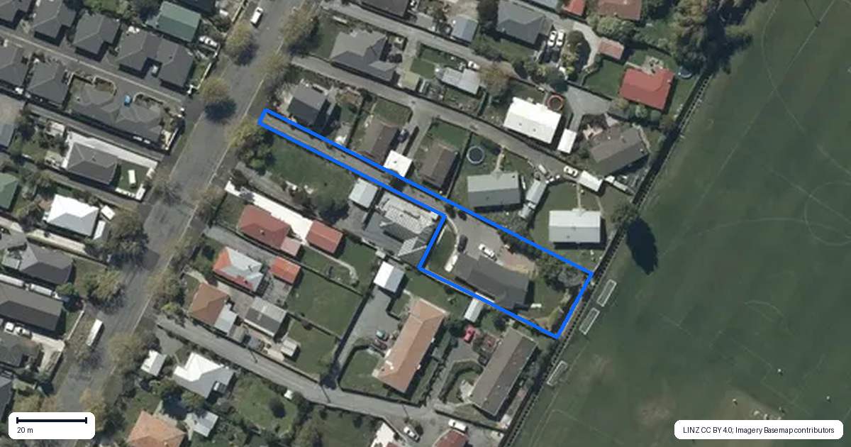 Property context map for 24A Tilford Street, Woolston, Christchurch