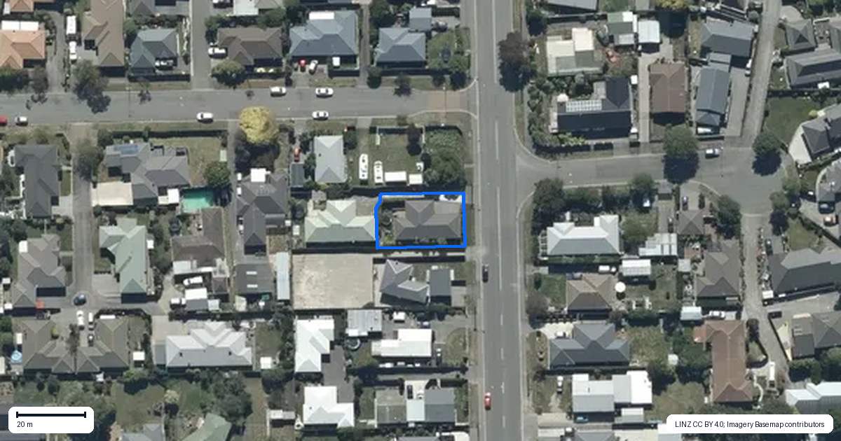 Property context map for 423 Bower Avenue, Parklands, Christchurch