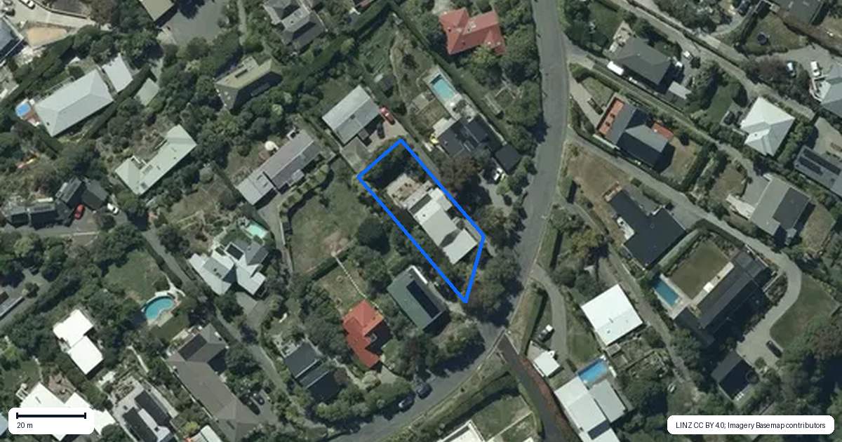 Property context map for 104 Panorama Road, Clifton, Christchurch