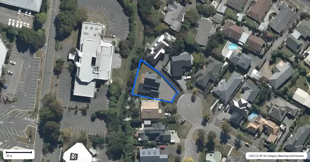 Property context map for 32 O'Connor Place, Burnside, Christchurch