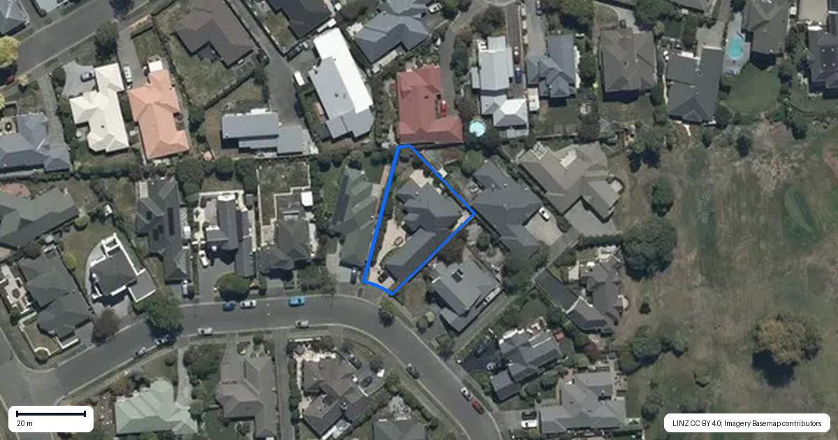 Property context map for 23 Lexington Place, Shirley, Christchurch