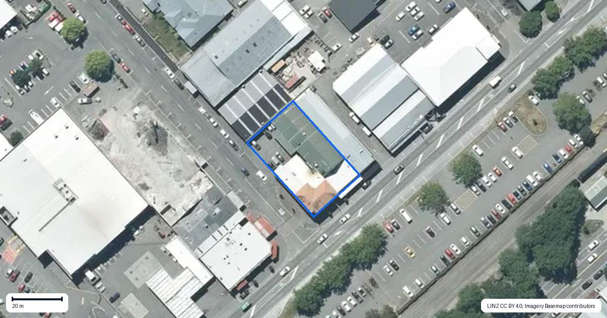 Property context map for 163 West Street, Ashburton
