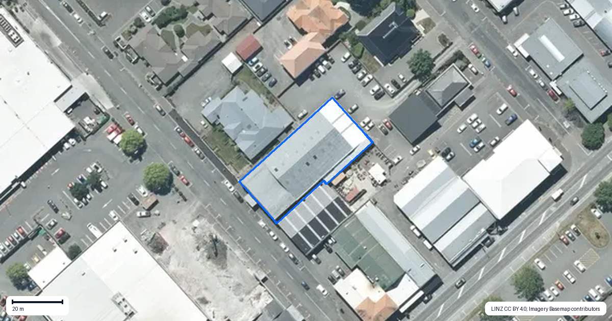 Property context map for 33 Tancred Street, Ashburton